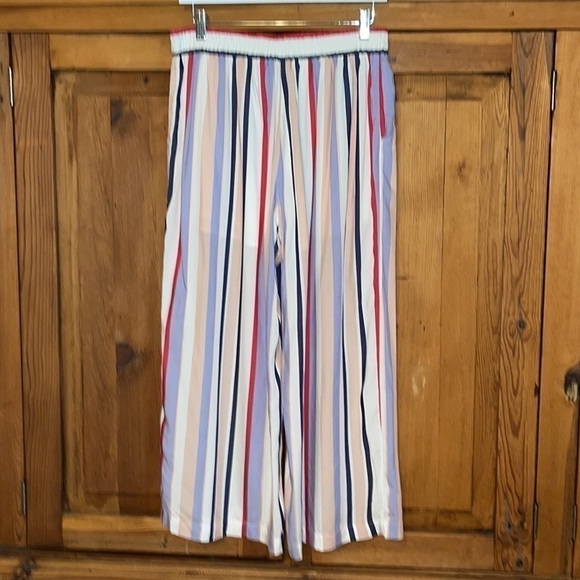MISS ME COLORED STRIPED VISCOSE PANT Sz. L - Picture 8 of 16